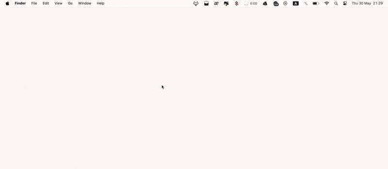 unclutter desktop window