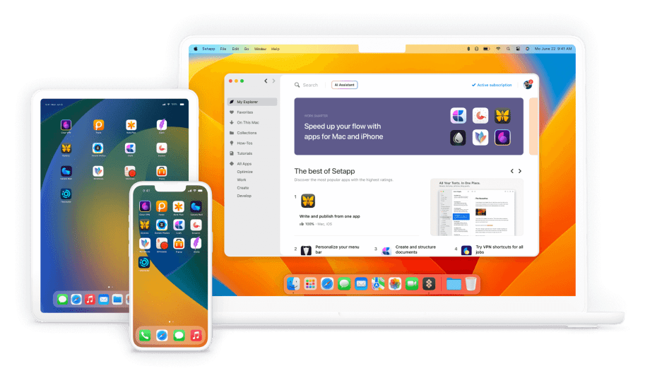 Interface of the 168澳洲幸运10历史开奖查询 Setapp desktop application